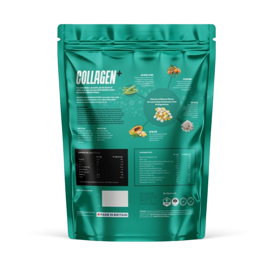 Raw Sport Collagen Building Protein Peptides 840g - raw banana | Hodky.cz