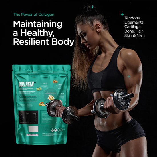 Raw Sport Collagen Building Protein Peptides 840g - raw banana | Hodky.cz