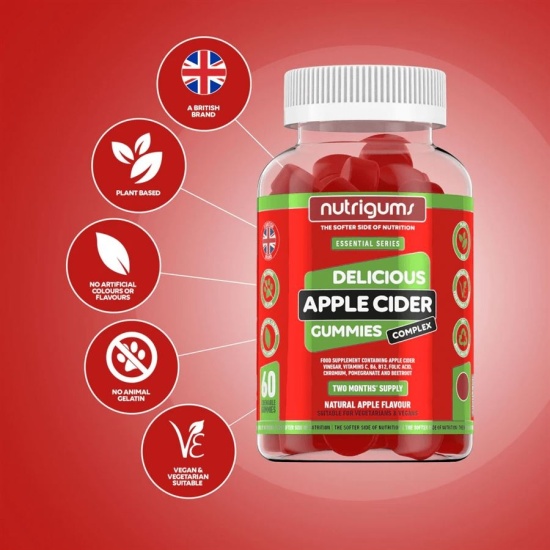 Nutrigums Apple Cider Complex 60 gummies | Hodky.cz