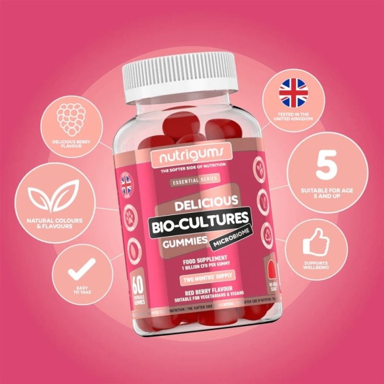 Nutrigums Bio-Cultures Microbiome 60 gummies | Hodky.cz
