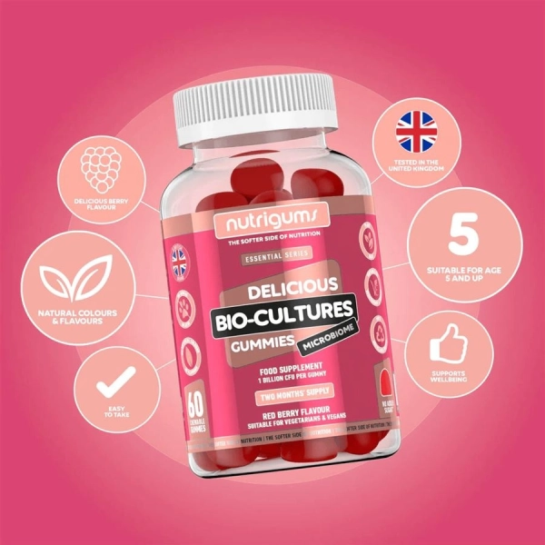 Nutrigums Bio-Cultures Microbiome 60 gummies | Hodky.cz