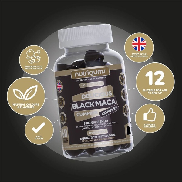 Nutrigums Black Maca 60 gummies | Hodky.cz