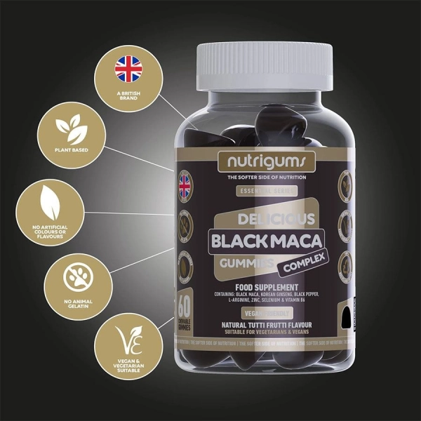 Nutrigums Black Maca 60 gummies | Hodky.cz