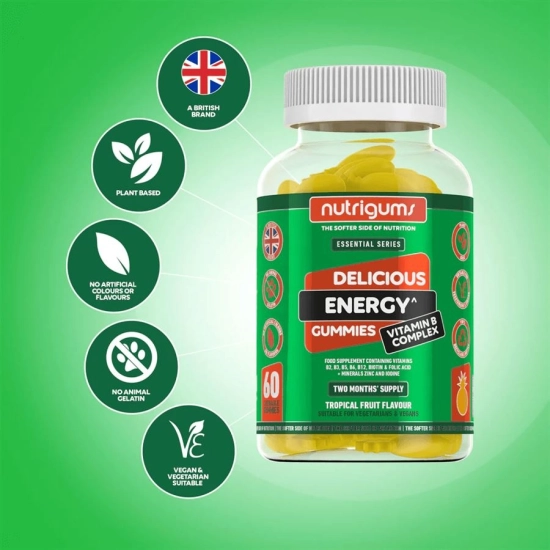 Nutrigums Energy Vitamin B Complex 60 gummies | Hodky.cz
