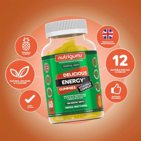 Nutrigums Energy Vitamin B Complex 60 gummies | Hodky.cz