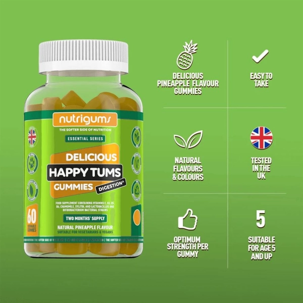 Nutrigums Happy Tums Digestion 60 gummies | Hodky.cz