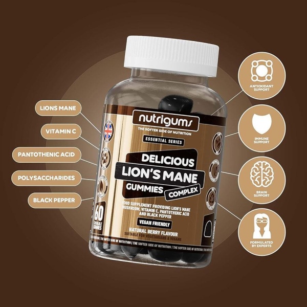 Nutrigums Lions Mane Complex 60 gummies | Hodky.cz