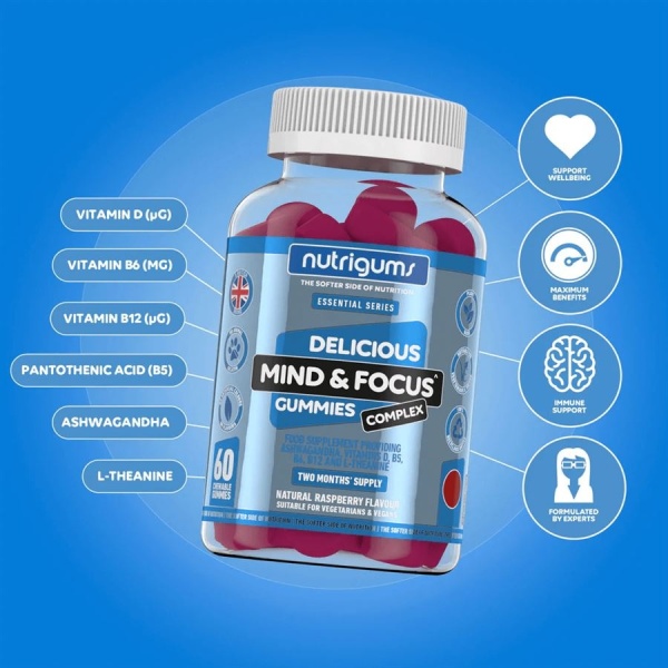 Nutrigums Mind & Focus Complex 60 gummies | Hodky.cz