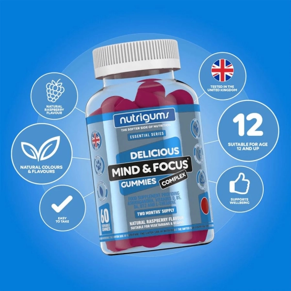 Nutrigums Mind & Focus Complex 60 gummies | Hodky.cz