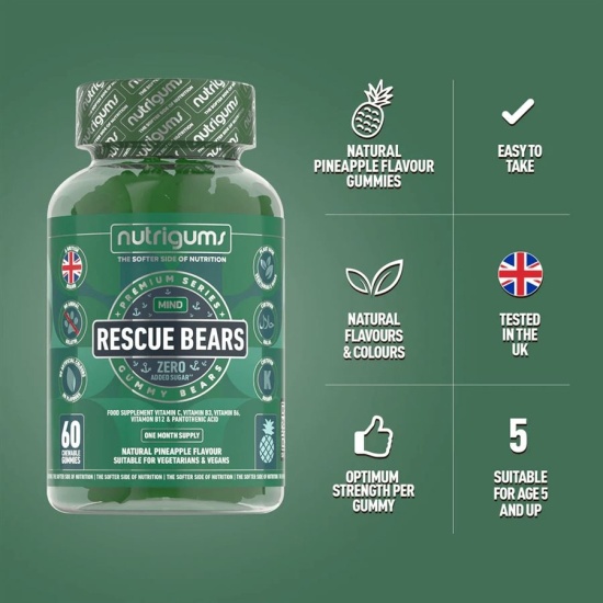 Nutrigums Rescue Bears 60 gummies | Hodky.cz