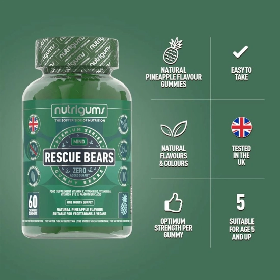 Nutrigums Rescue Bears 60 gummies | Hodky.cz
