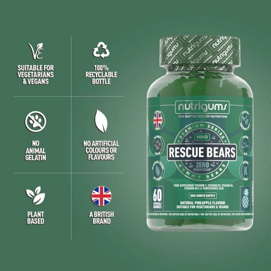 Nutrigums Rescue Bears 60 gummies | Hodky.cz