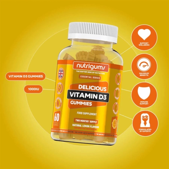 Nutrigums Vitamin D3 60 gummies | Hodky.cz
